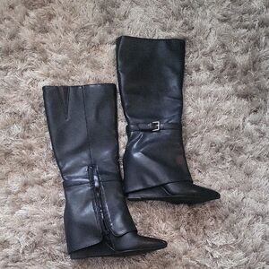 Elegant Black Knee-High Women's Boots
